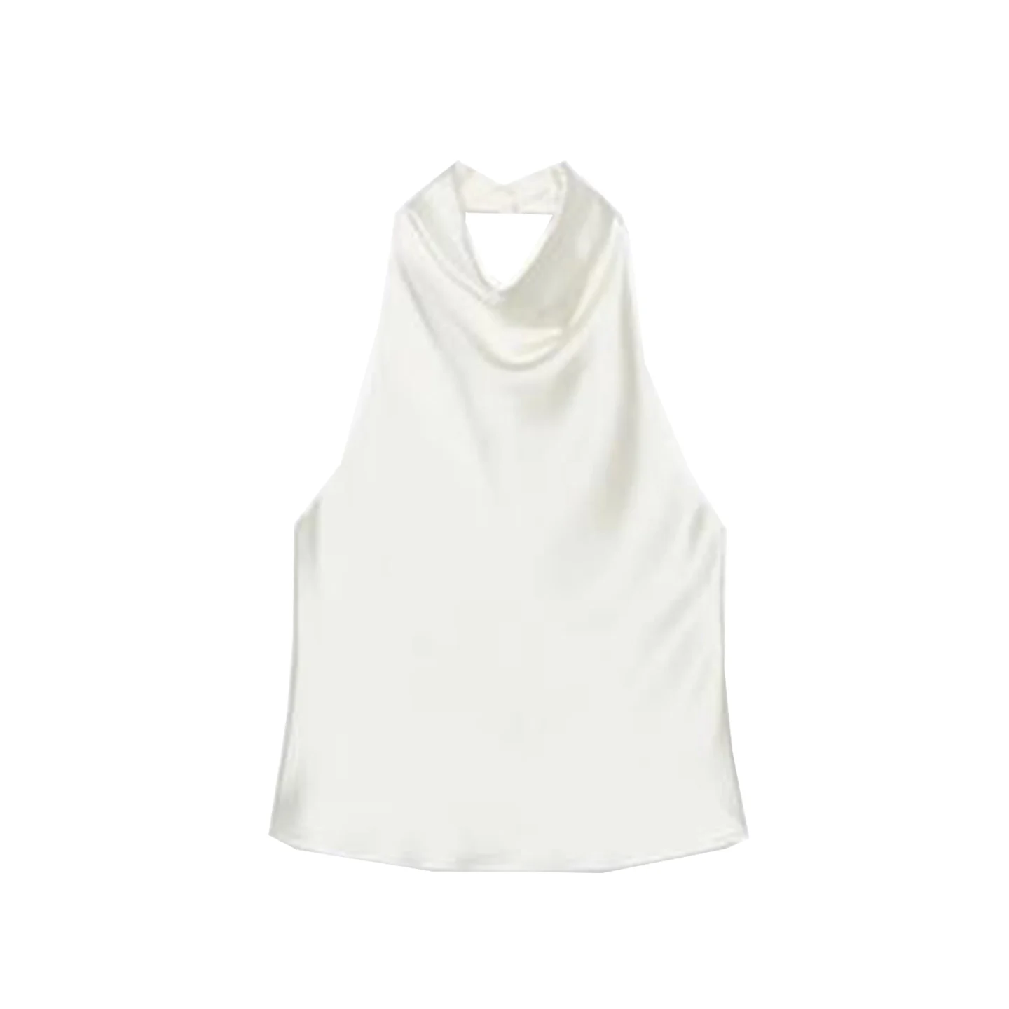 エレシルクサテン レディース ファイオントップ カラー付き ハンギングネライン 2025年秋新作 スレZ レディース アウターベスト