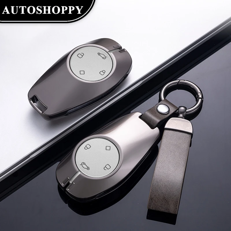 New Zinc Alloy Car Smart Remote Key Case Cover Bag For Leapmotor C11 S01 T03 C01 Protector Holder Shell Keyless Accessories