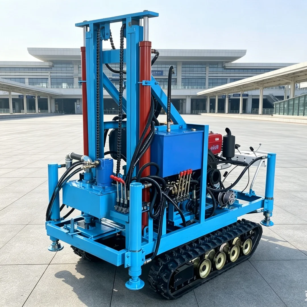 Customized Drilling Rig, Diesel‑powered Small Agricultural Drilling Equipment with Complete Set of Drilling Tools