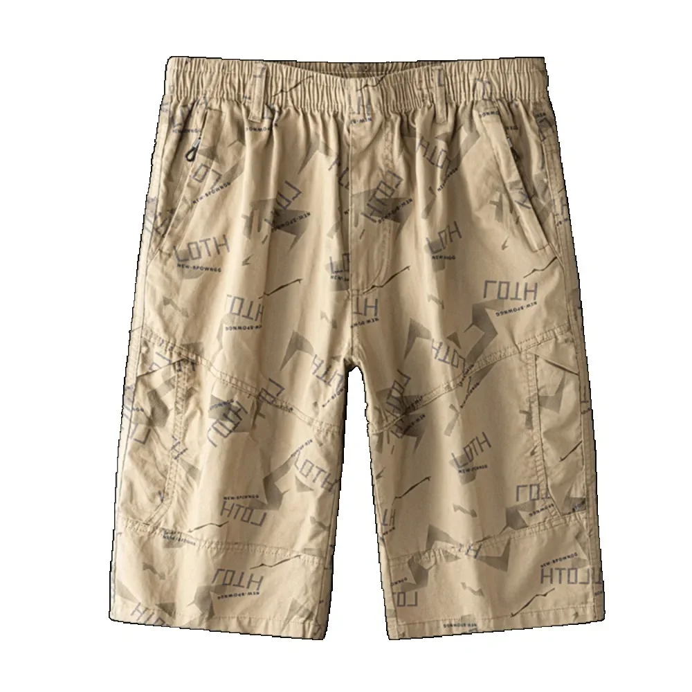 

High Quality New Summer Cargo Shorts Drawstring Soft Loose Joggers Cotton Pants