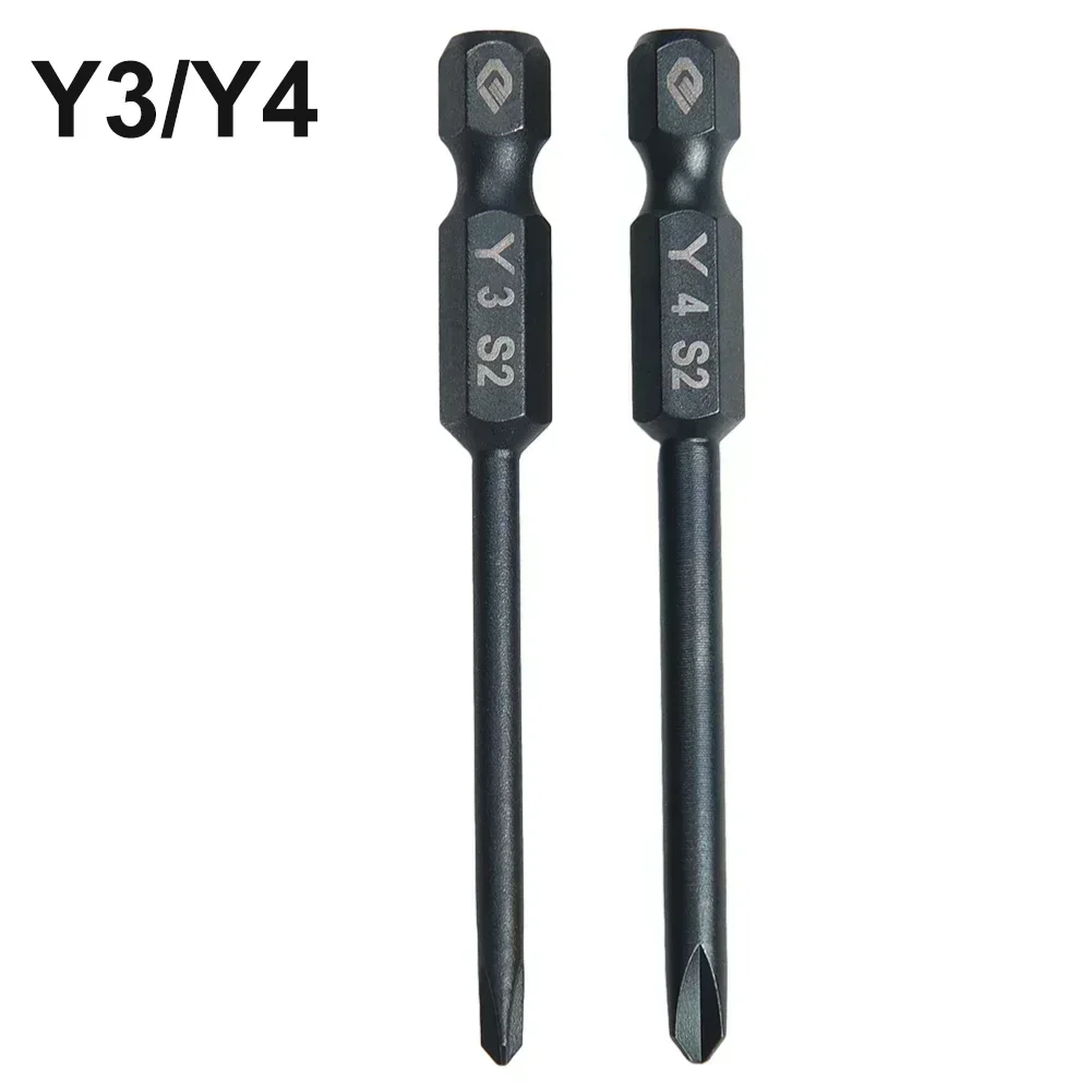 Screwdriver Bit Set 65mm 1/4inch Hex Shank Tri-Wing Electric Screwdriver Bit Magnetic Y Tip Head Y3 /Y4 /Y5/ Y6 Drill Bit Toos