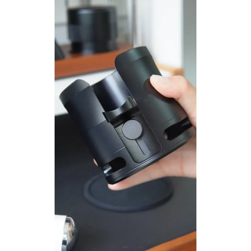 SBZJ-V3 Portafilter Stand Hollow Series Aluminum Espresso Holder For Coffee Distribution Tamping