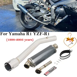 For YAMAHA R1 YZF-R1 1998 1999 2000 2001 2002 2003 Scooter Motorcycle Exhaust Escape Systems Muffler DB Killer Middle Link Pipe