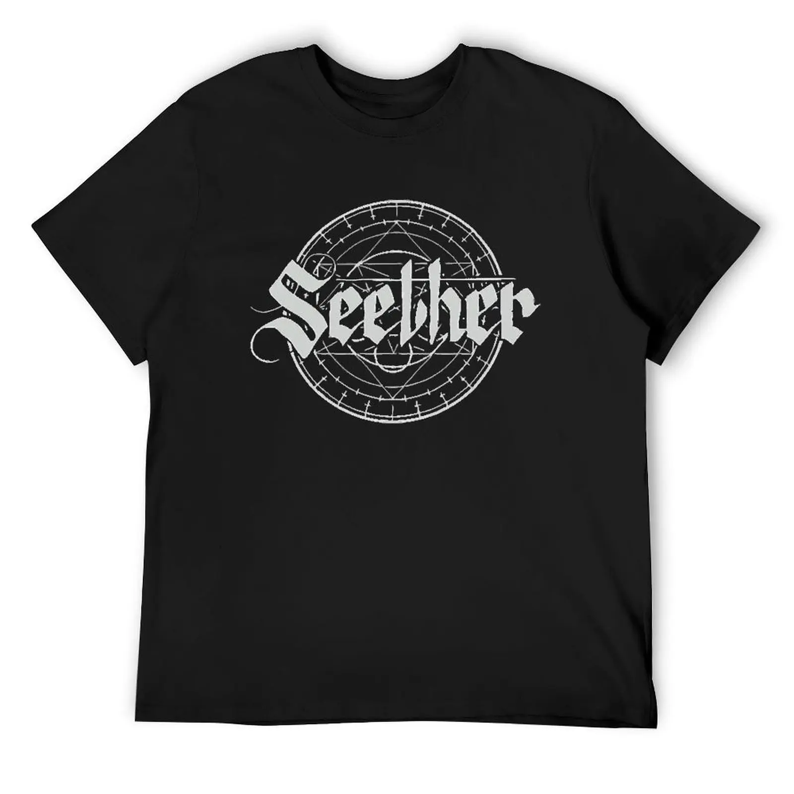 Seether Logo For Fans T-Shirt sublime anime clothes oversized mens white t shirts