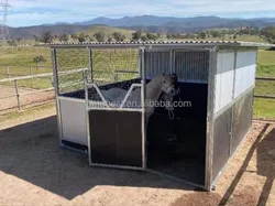 Top Quality Wire Mesh HDG Portable Horse Box Equine Stalls