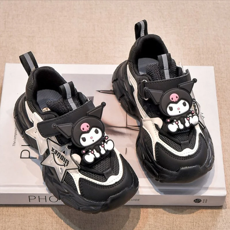 Sanrio Children Warm Casual Shoes Kawaii Kuromi Winter New Girly Heart Cbaby Cotton Sneakers Birthday Gifts for Kids