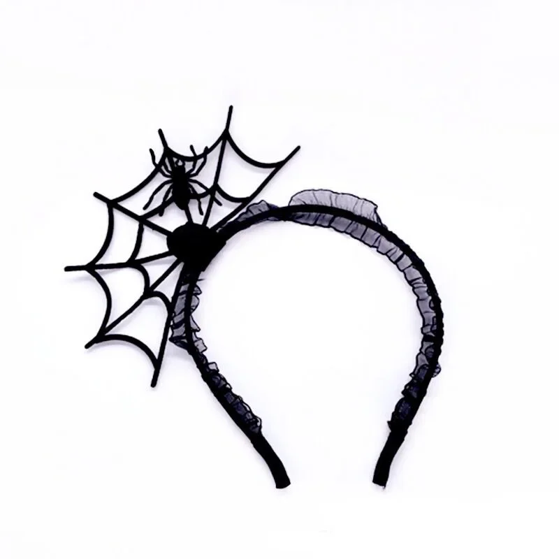 12pcs Halloween Costume Headband Bat Spider Web Witch Hat Pumpkin Ghost Witch Legs Party Hair Accessories for Halloween Cosplay 4