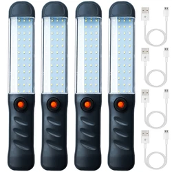 Led Zaklampen Oplaadbare Werk Licht Met Magnetische Voet En Opknoping Haak 3 Modi Schijnwerper Voor Auto Reparatie Grill Outdoor Gebruik