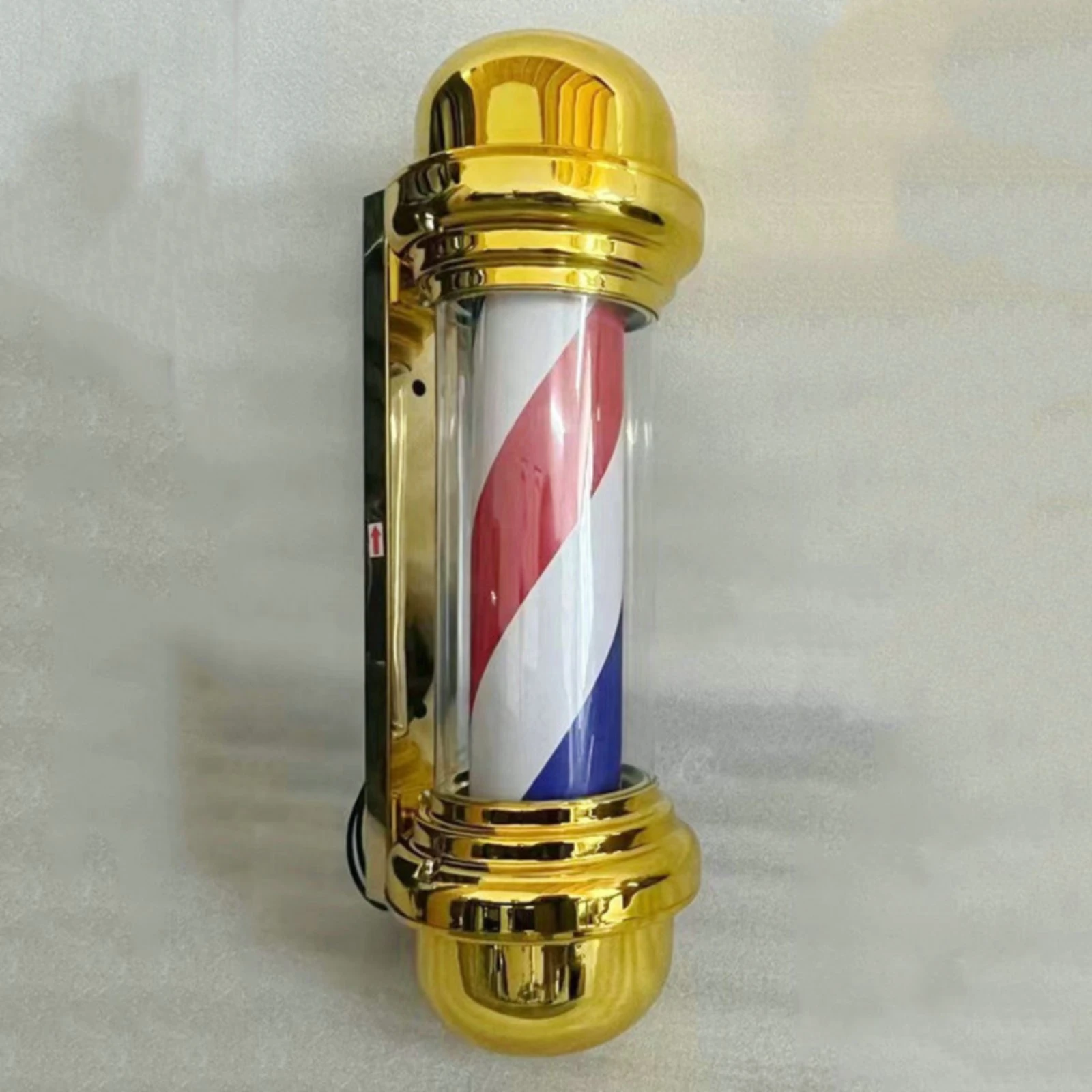 LED Barber Pole Transparent Cover Wall-Mounted Barber Pole Light for Beauty Salons view 4