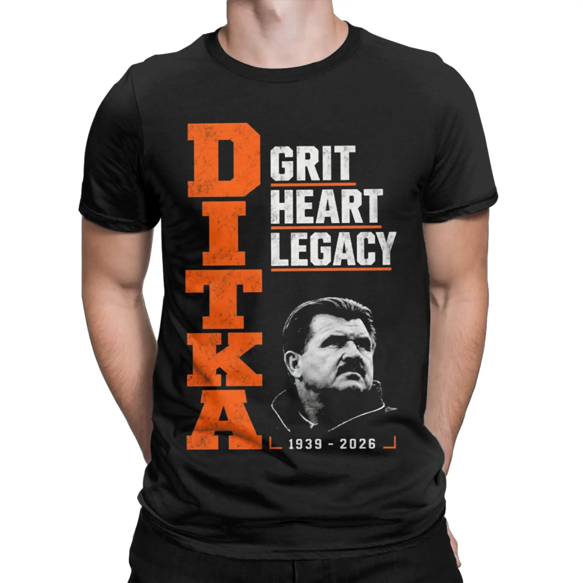 Men Women's T-Shirts Mike Ditka 89 Football Casual Pure Cotton Tees Short Sleeve  T Shirt Round Neck Clothes Summer