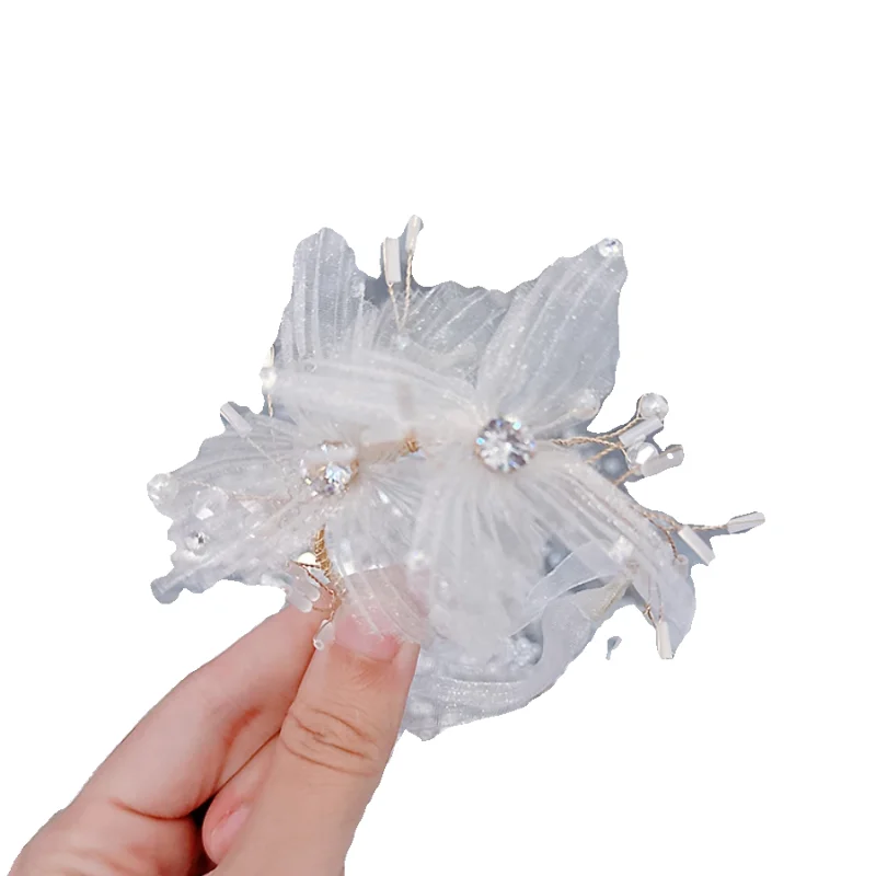 Wrist flower high-end bride sister group hand flower super fairy beauty zircon Korean girlfriend hand tied flower