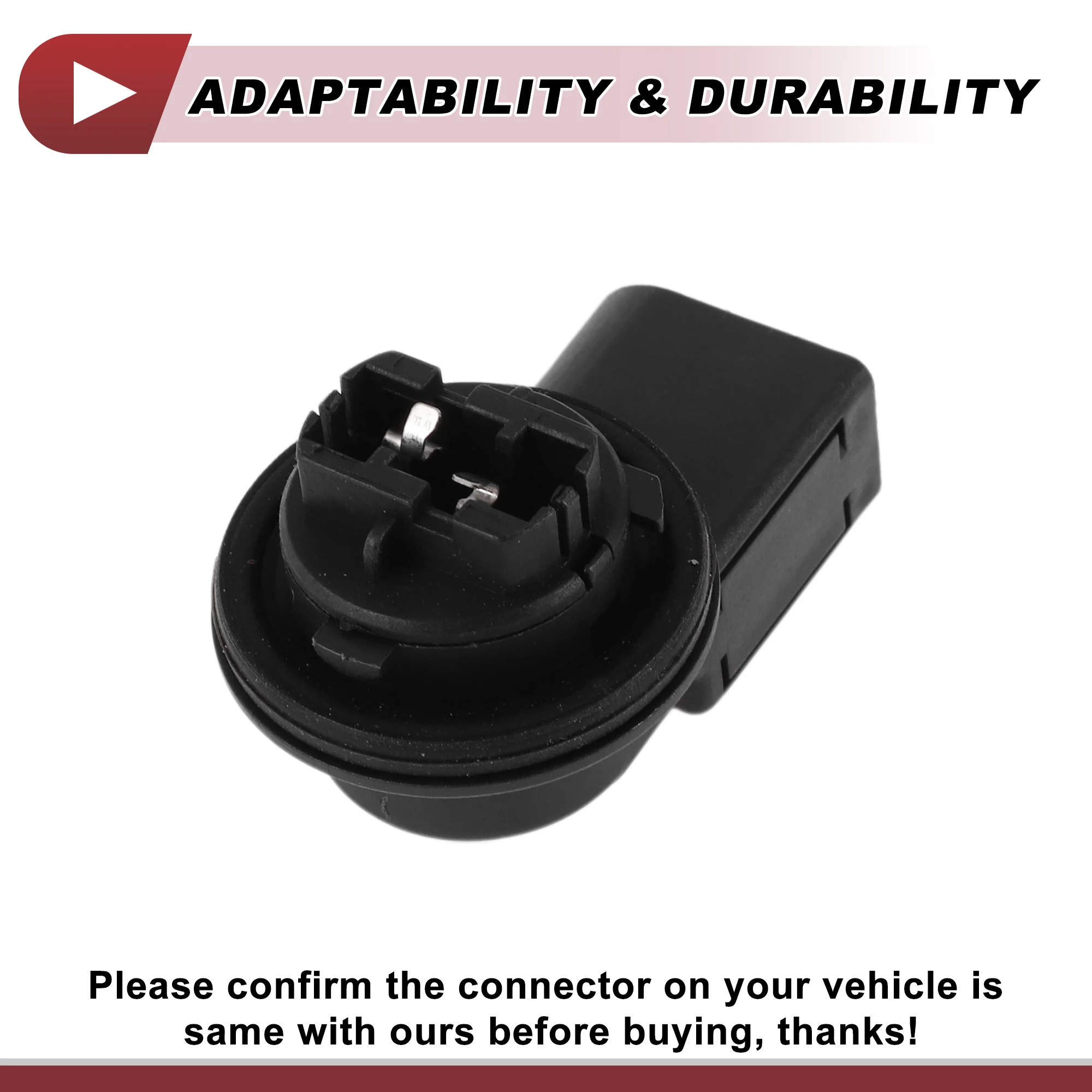 

X Autohaux 2 Pcs DRL Day Running Light Socket for VW Passat B8 15-24 No.6C0941669 Lamp Bulb Connector 2 Pin