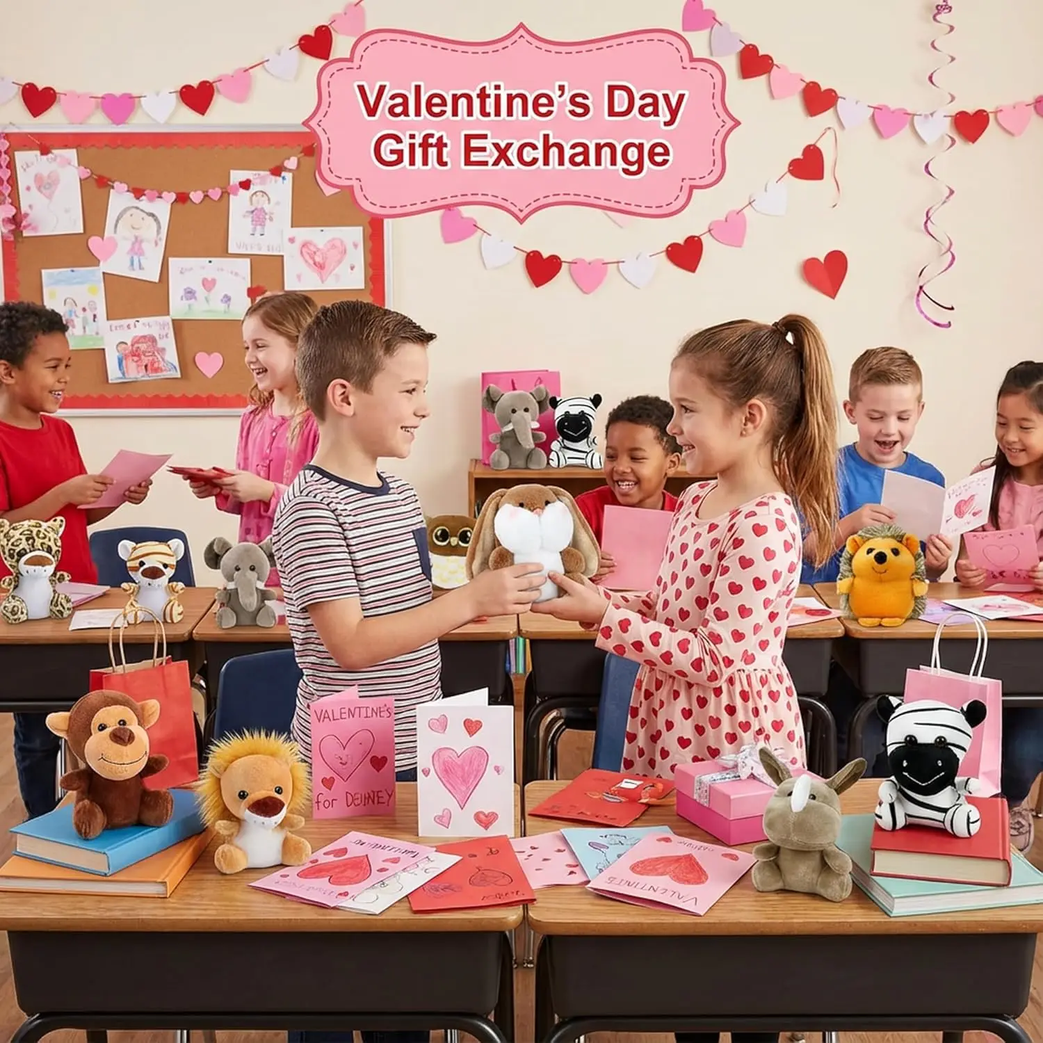 12 szt. Mini Pluszowe Zwierzątka, 11,4 cm, Zabawki dla Dzieci, Prezenty na Walentynki, Breloczki i Upominki na Przyjęcia