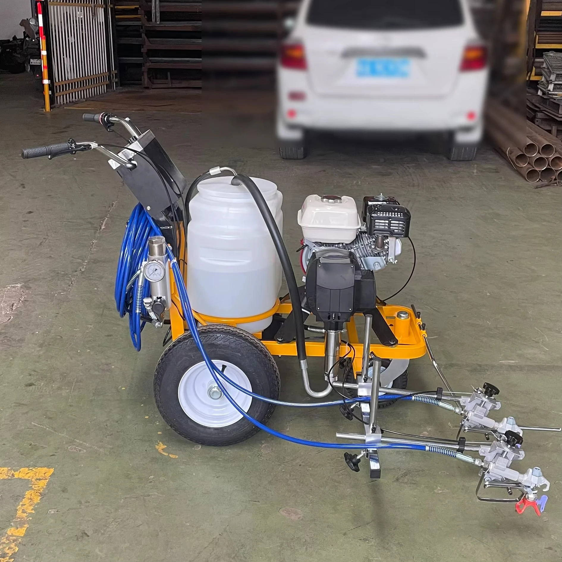 آلة وضع علامات على الطرق للرش البارد عالية الجودة لأعمال الطرق الفعالة #4