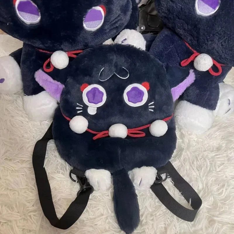 

Genshin Impact Cat Plush Anime Bags Xiao Scaramouche Cosplay Hobby Lovely Shoulder Bags Loose Cat Mandrill Plush Doll Backpack