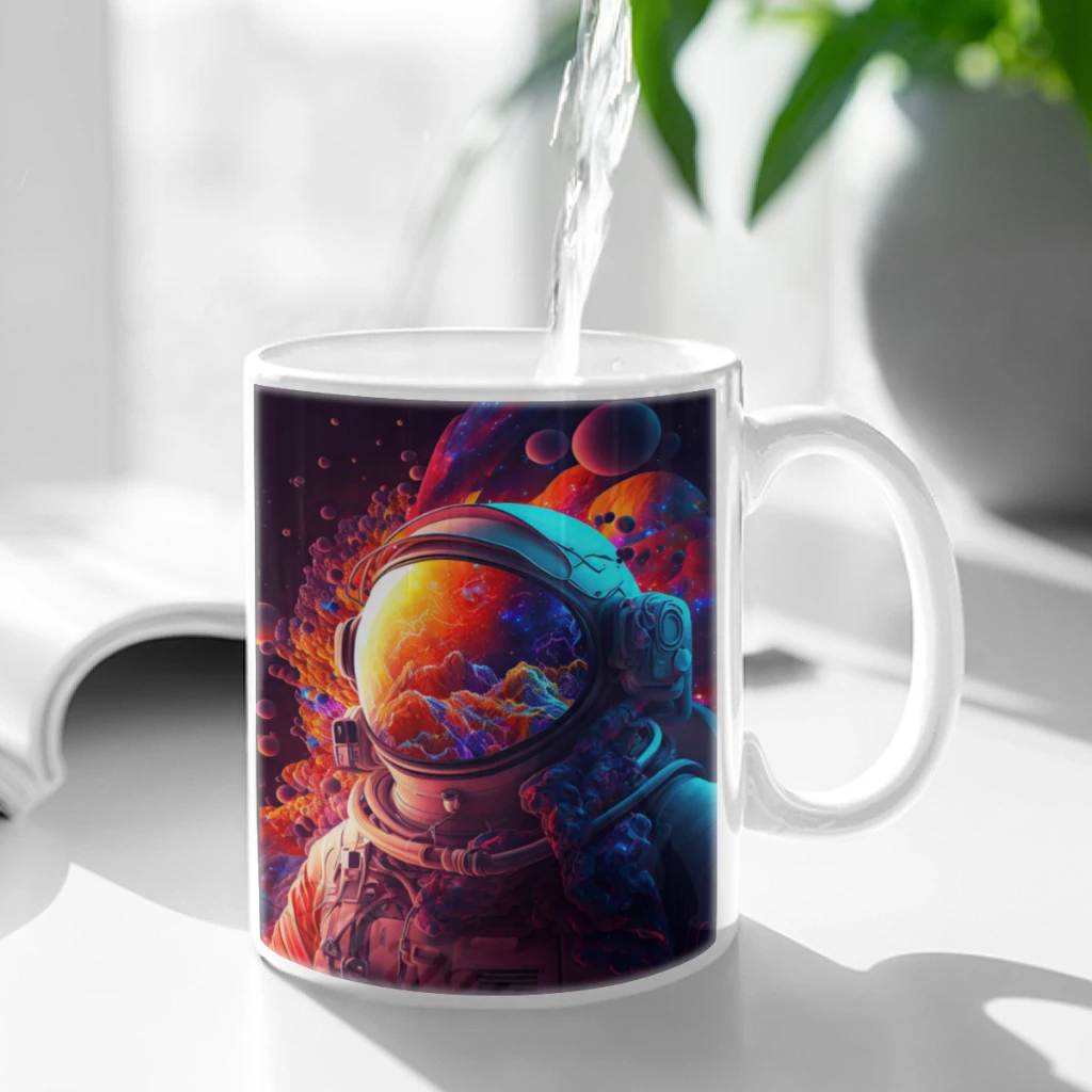 Space-Astronaut-Nordic-Game-Free shipping Ceramic Cup Coffee Oatmeal Breakfast Cup Creative Personality Mug