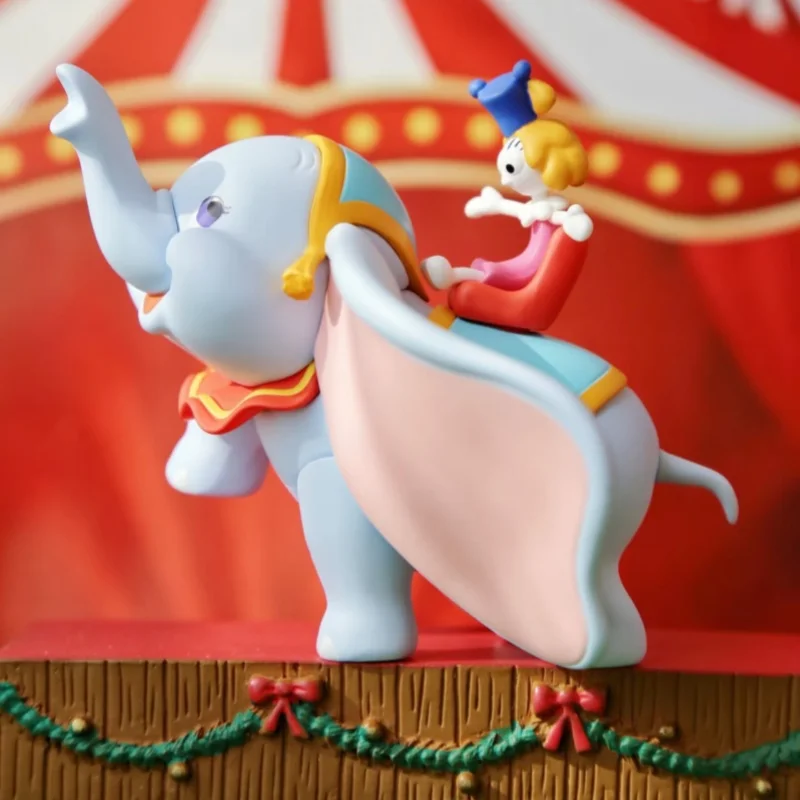 Disney Cartoon Dumbo Train Circus Action Figure Model Dolls Toys Disney Movie Dumbo Elephant Collection Animal Figures Kids Gift