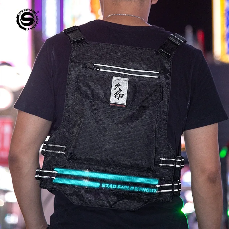

Star Field Knight Motorcycle Vests Men's and Women's LED Light Reflective Racing Vests with Four Seasons Safety Vests