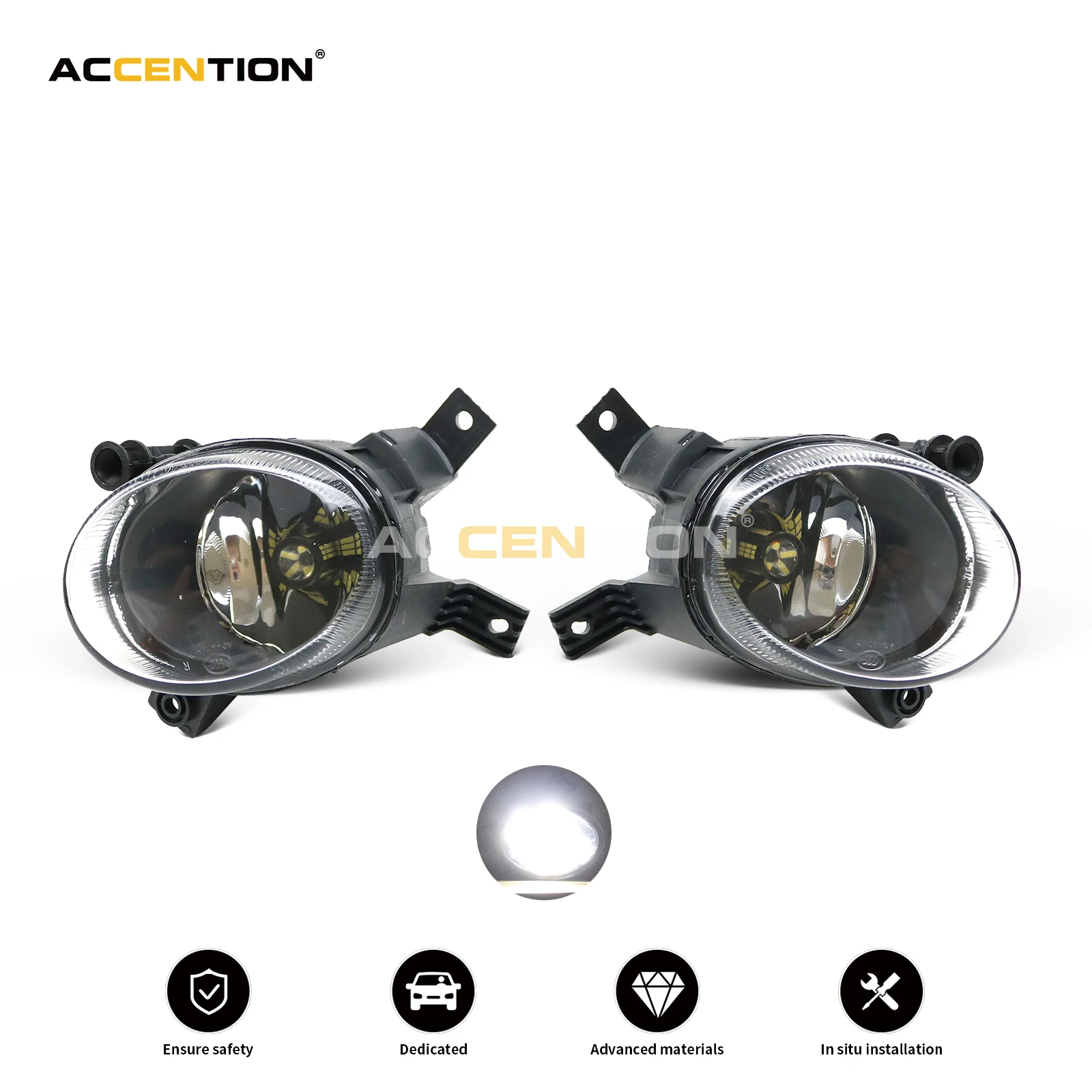 New Front 8W LED Bumper Fog Lamp Fog Light LED For Audi A4 Avant A4 B7 2005 2006 2007 2008