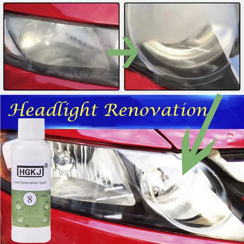 HGKJ8 Car Headlight Repair Refurbishment Fluid 2050ML Headlight Glass Dropship