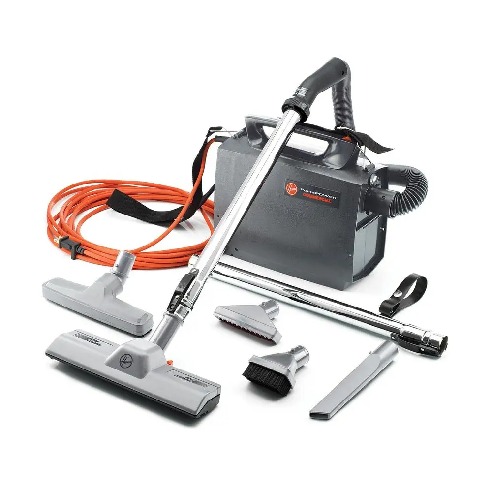 Commercial Lightweight Canister Vacuum Cleaner Portable Handheld Above Floor Cleaning Built-In Blower Accessory Pack with