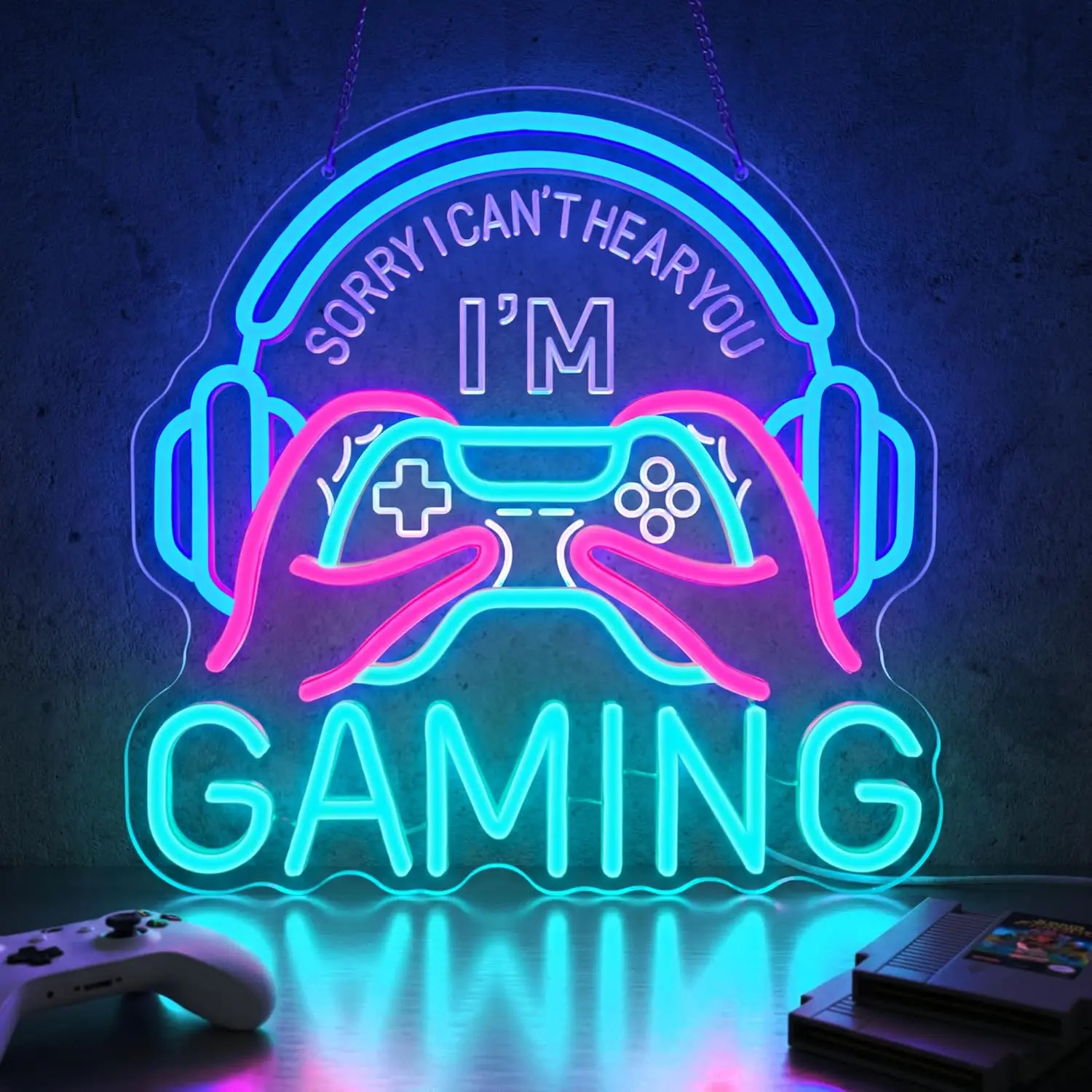 Gamer Neon Sign Usb…