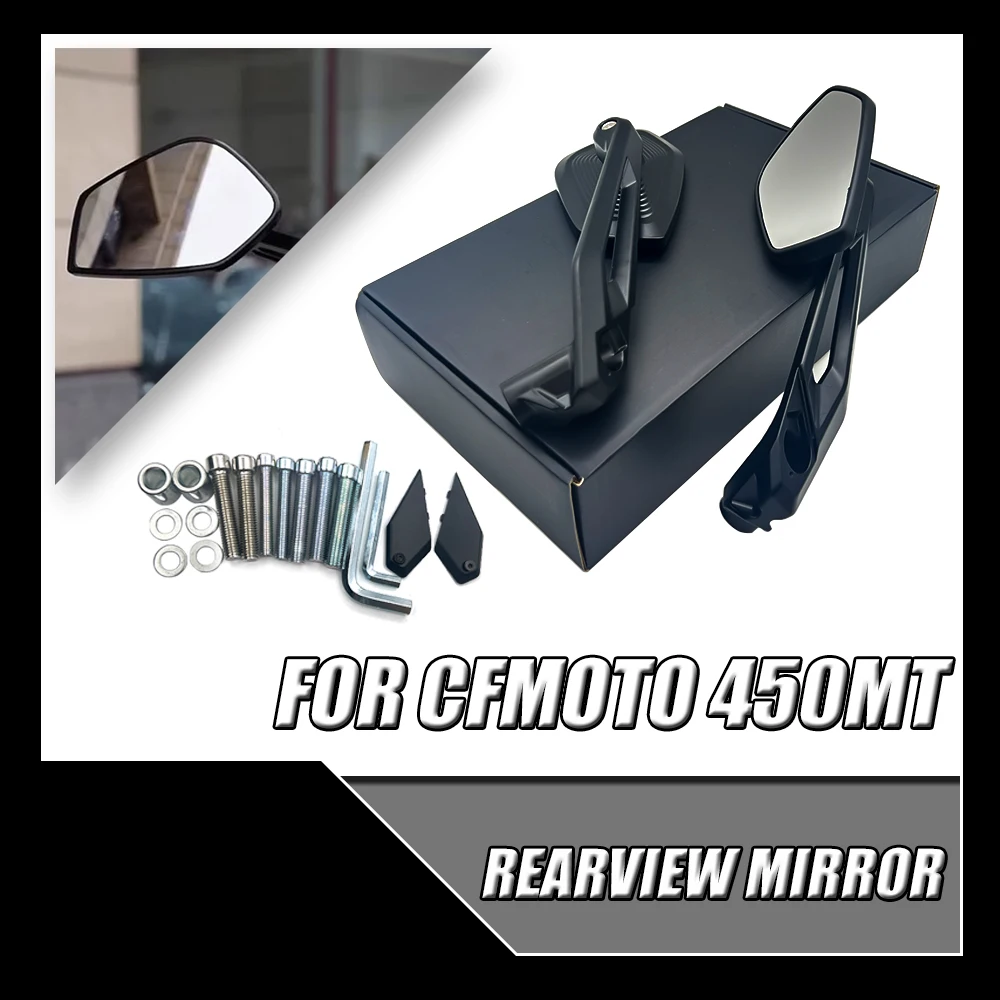 For CFMOTO 450MT 450 MT 450 IBEX 450 IBEX450 Motorcycle Rear View Mirror Modified Rear View Mirror Reflector FIT