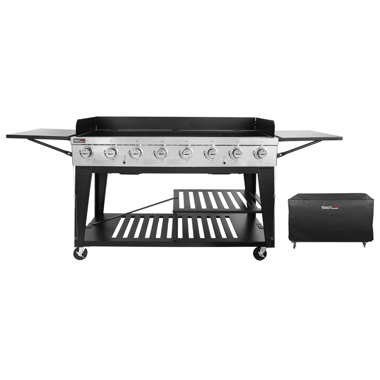 

Large Event 8-Burner Propane Gas Grill with Barbecue Cover Outdoor