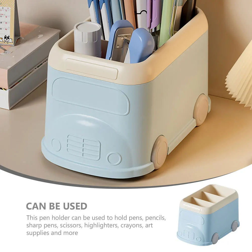

1pcs Desktop Storage Box For Pens Pencils Makeup Brushes Organizer Stationery Holder Multifunctional Sundries Container