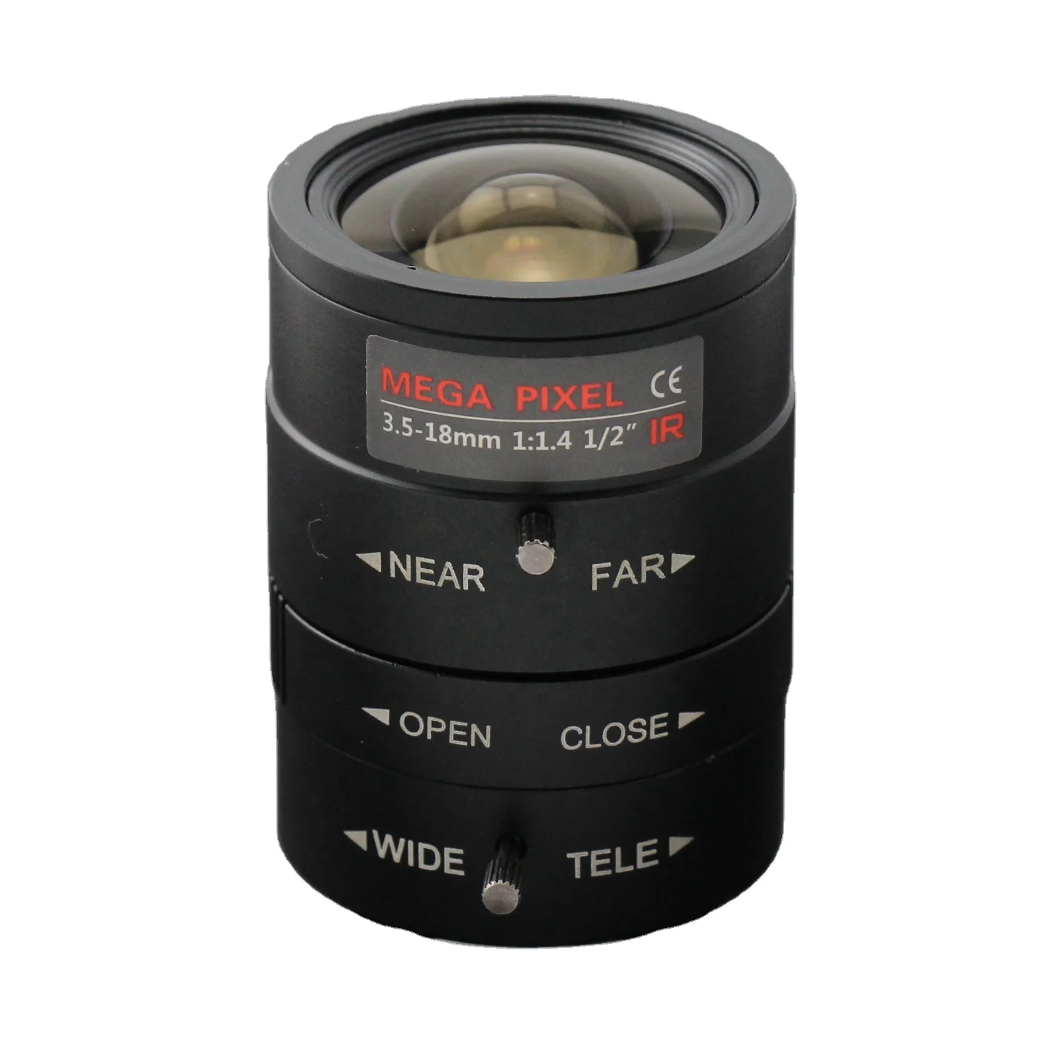 

3-мегапиксельный объектив с ручной диафрагмой 3,5–18 мм с 1/2 дюйма