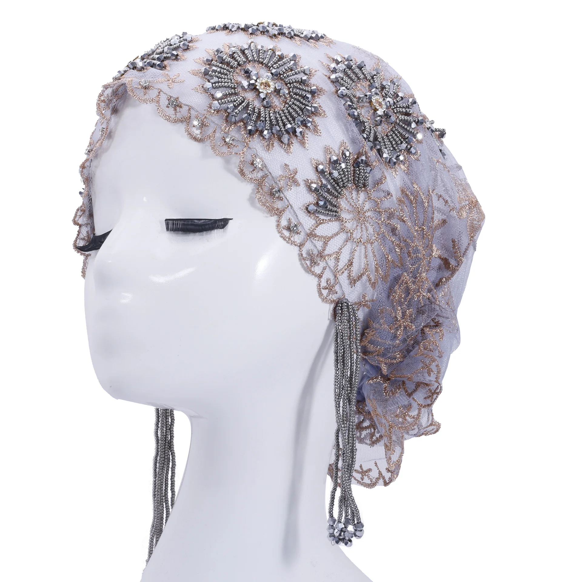 [نماذج بوتيك الراقية] الصناعة الثقيلة مطرز التطريز الدانتيل الوطنية الجديدة شرابة ذيل السمكة حقيبة رئيس قبعة حقيبة الموضة الشعر