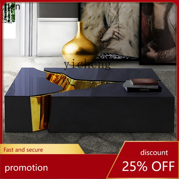 YFY Coffee Table Table Shaped Minimalist Model Room Living Room Villa Creative Design Tea Table