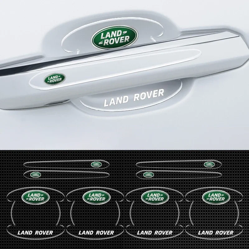 8 قطعة مقبض باب السيارة ملصق شفاف المضادة للخدش شريط حماية لاند روفر ديسكفري رينج روفر Evpque فريلاندر