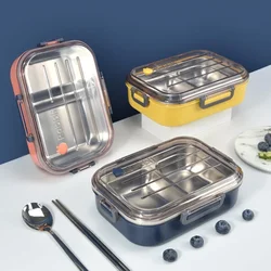 Stainless Steel Insulated Lunch Box Student School Lunch Box Tableware Bento Food Container Storage Breakfast Boxes