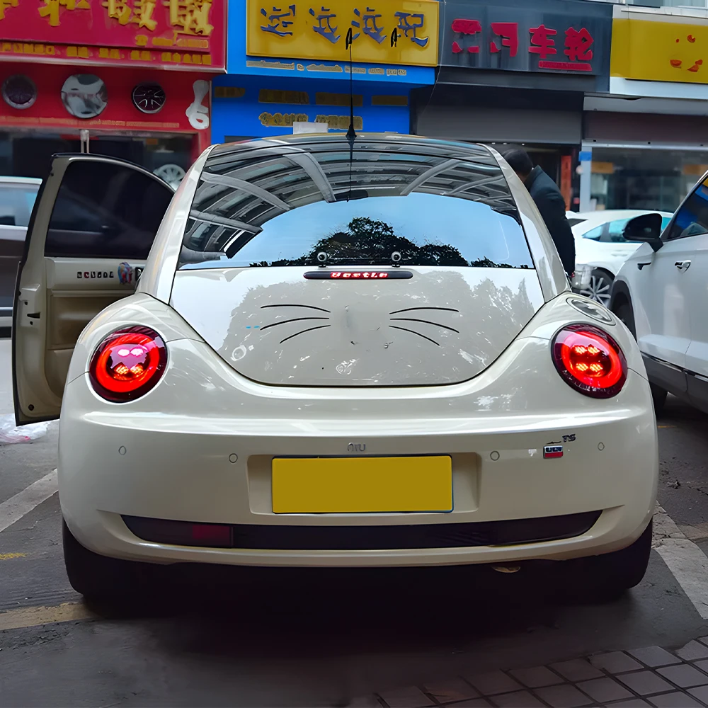 Car Taillights Assembly for vw Beetle 2004-2010 LED Auto Rear Back Lamps Upgrade Dynamic Flashing Tail Light Accessories