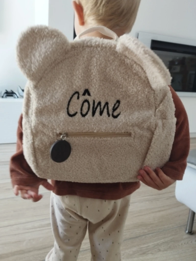 Custom Teddy Bear Backpack Embroidered Name Kids School Backpack Children\'s Day Party Gifts Birthday Bags with Personalized Name