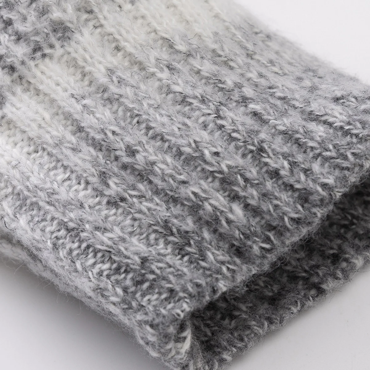 Men's new thick warm pullover knit sweater, striped crew neck sweater, simple daily casual style