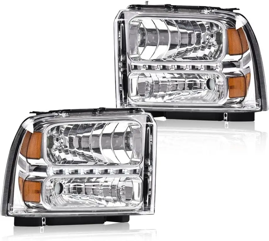 

Светодиодные фары DRL в точечном стиле, совместимые с Ford F250 F350 F450 F550 2005 2006 2007 гг., сверхмощные фары для водителя и пассажиров