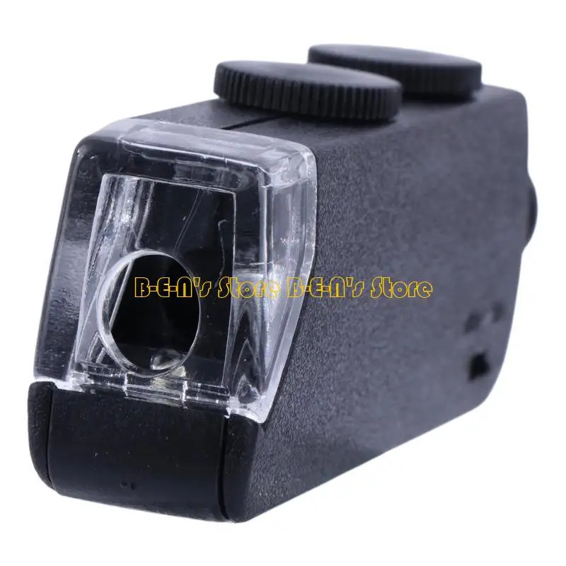 Y1ad Mini Handheld 60x-100x Microscopio bolsillo Lupe