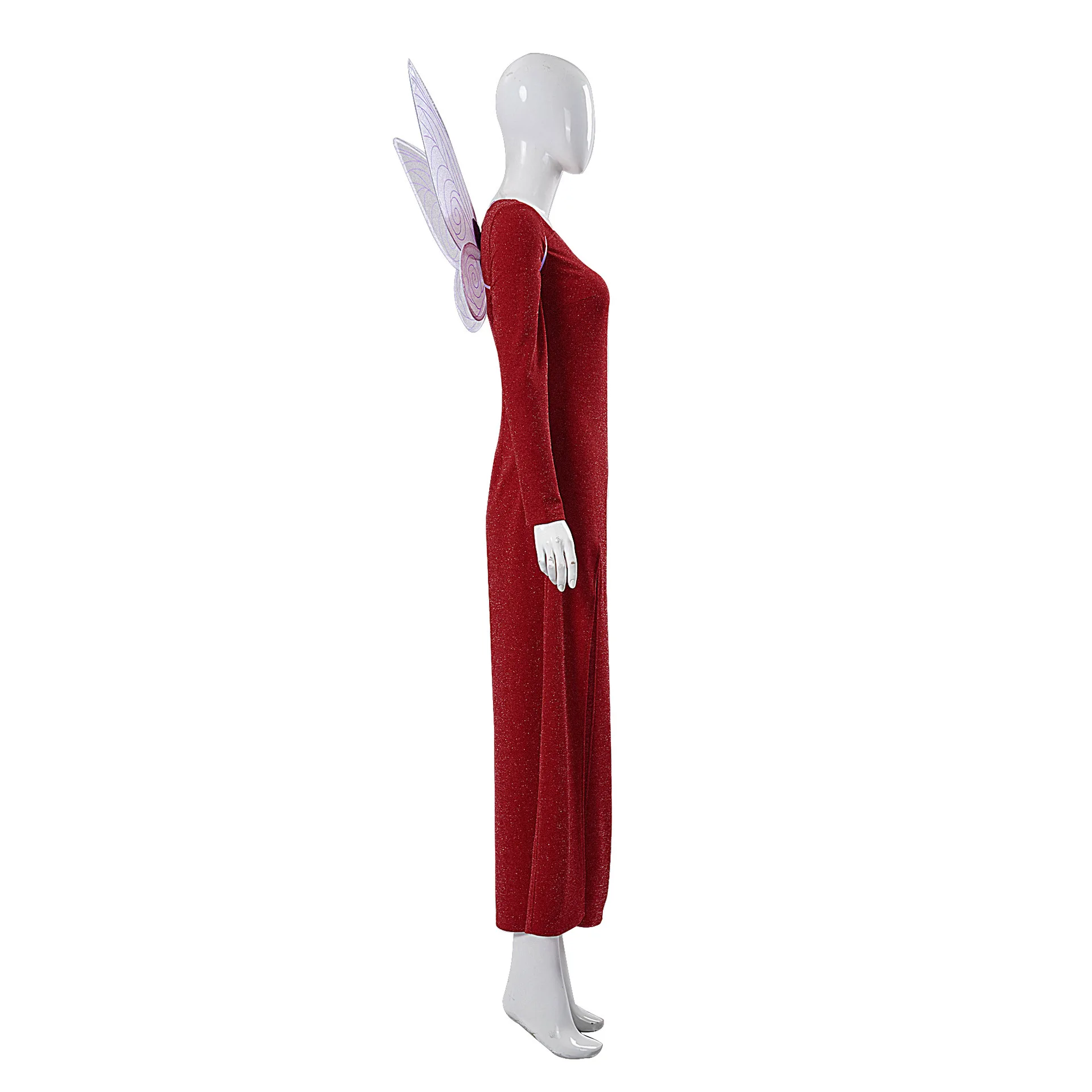 Film Shrek Costume Cosplay Fata Madrina Abito rosso per donne adulte Carnevale di Halloween Travestimento spettacolo teatrale