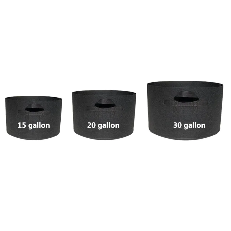1 Gallon-30 Gallon Plant Grow Bags Home Garden Plant Growing Fabric Pot Grow Fruit Plants Thicken Gardening Tools