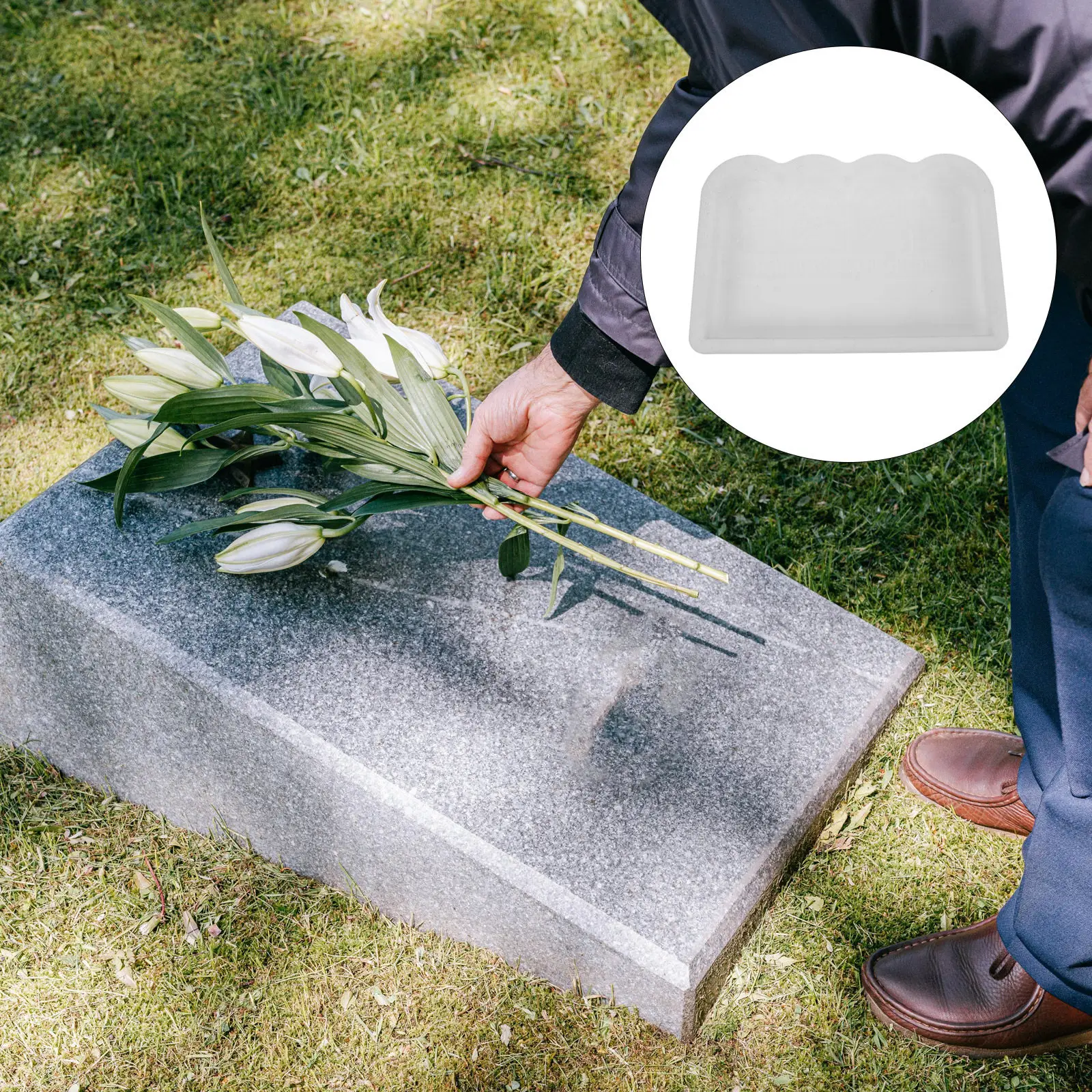 Graveyard Fence Mold Outdoor Garden Cement Brick DIY Fencing Tool Simulated Reusable Lawn Edging Mould