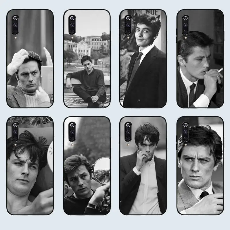 Alain Delon Phone Case For Xiaomi Redmi Note 8 9 10 11 Pro S Liquid Silicone Case