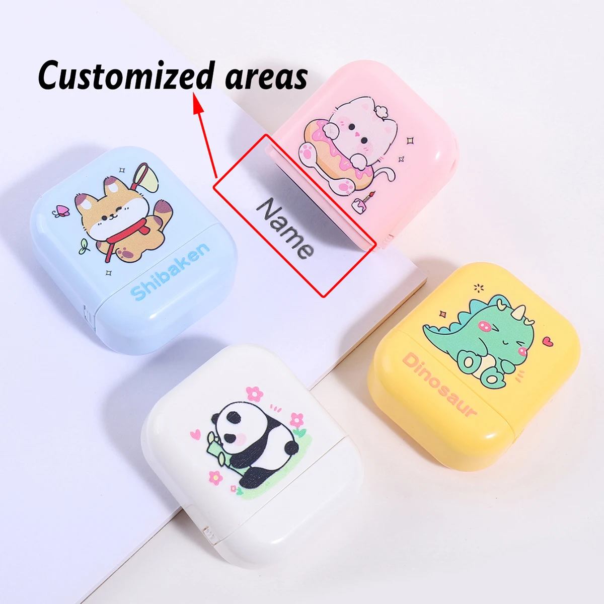 Personalized Custom Kids Name Stamp Signature Text Seal Clothing Label For Kindergarten Eco-friendly Ink Customized Name Stamp