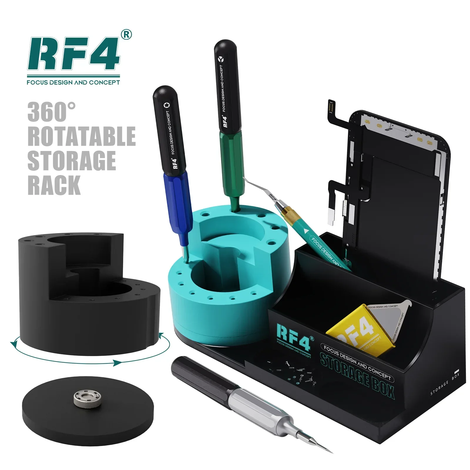 RF4 ST13 Multi-Function Screwdriver Storage Holder Storage Box Mobile Phone Repair Parts Repair Tools Organizer