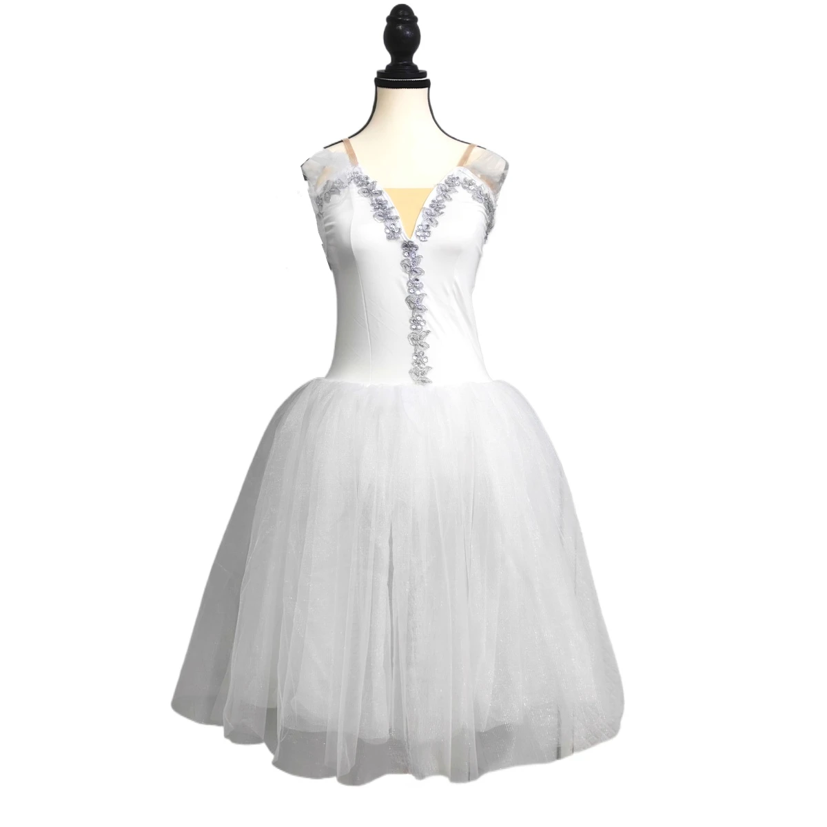 Ballet Tutu Skirt Performance White Adult Competition Professional Dance Ballet Dress Fairy Long Dress Ballet Costume Girls Kid