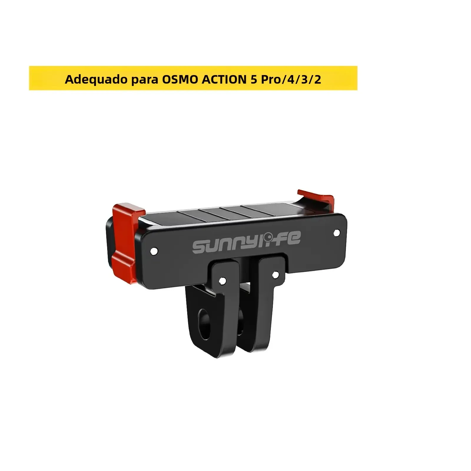 Adaptador Magnético para DJI Osmo Action 5 Pro 4 3, Base de Montagem Rápida Dobrável, Acessórios para Tripé de Câmera