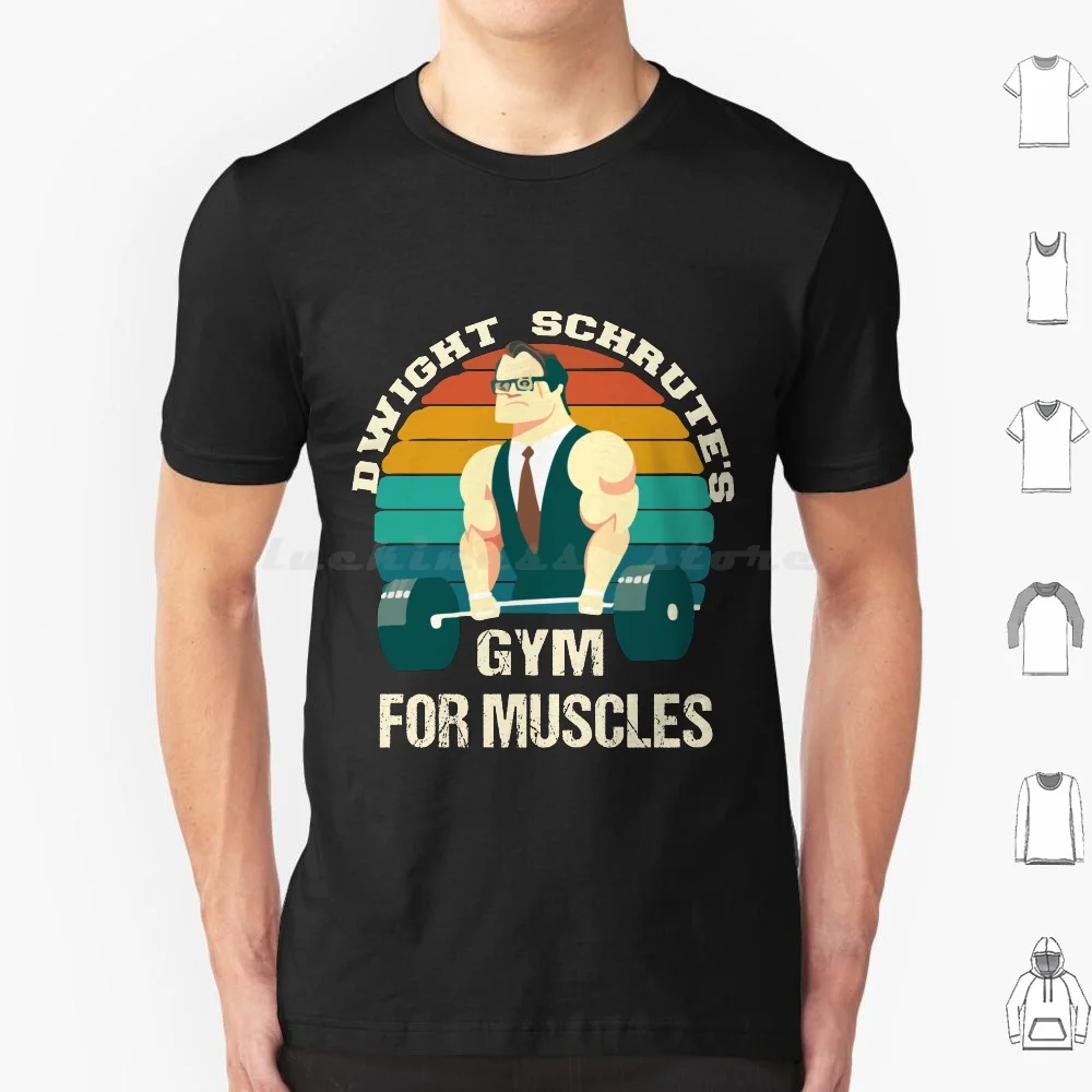 Dwight Schrute Gym For Muscles-Office Gym T Shirt 6xl Cotton Cool Tee Dwight Schrute Gym For Muscles Dwight Schrute Gym For