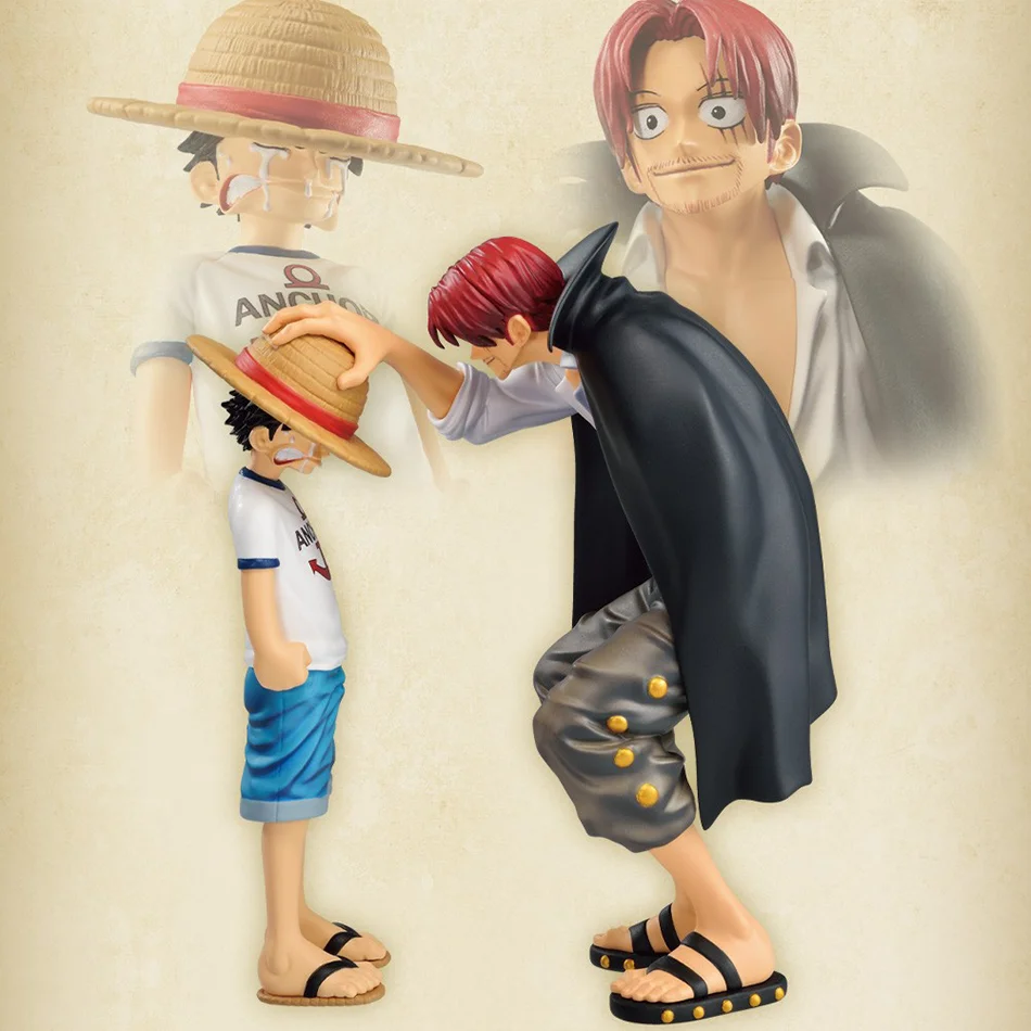 Figura de Anime de One Piece de 18 cm, Cuatro Emperadores, Shanks, Sombrero de Paja, Luffy, Figura de Acción, Figura de One Piece, Regalo de Cumpleaños