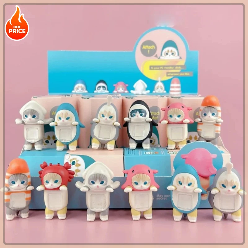 HOT Carino Angelo Mofusand Gatti Cieco Scatola Hippers Action Figures Carino Misterioso Giocattolo Bambola Regalo Decorazione Del Bambino Co Branded Collezionare